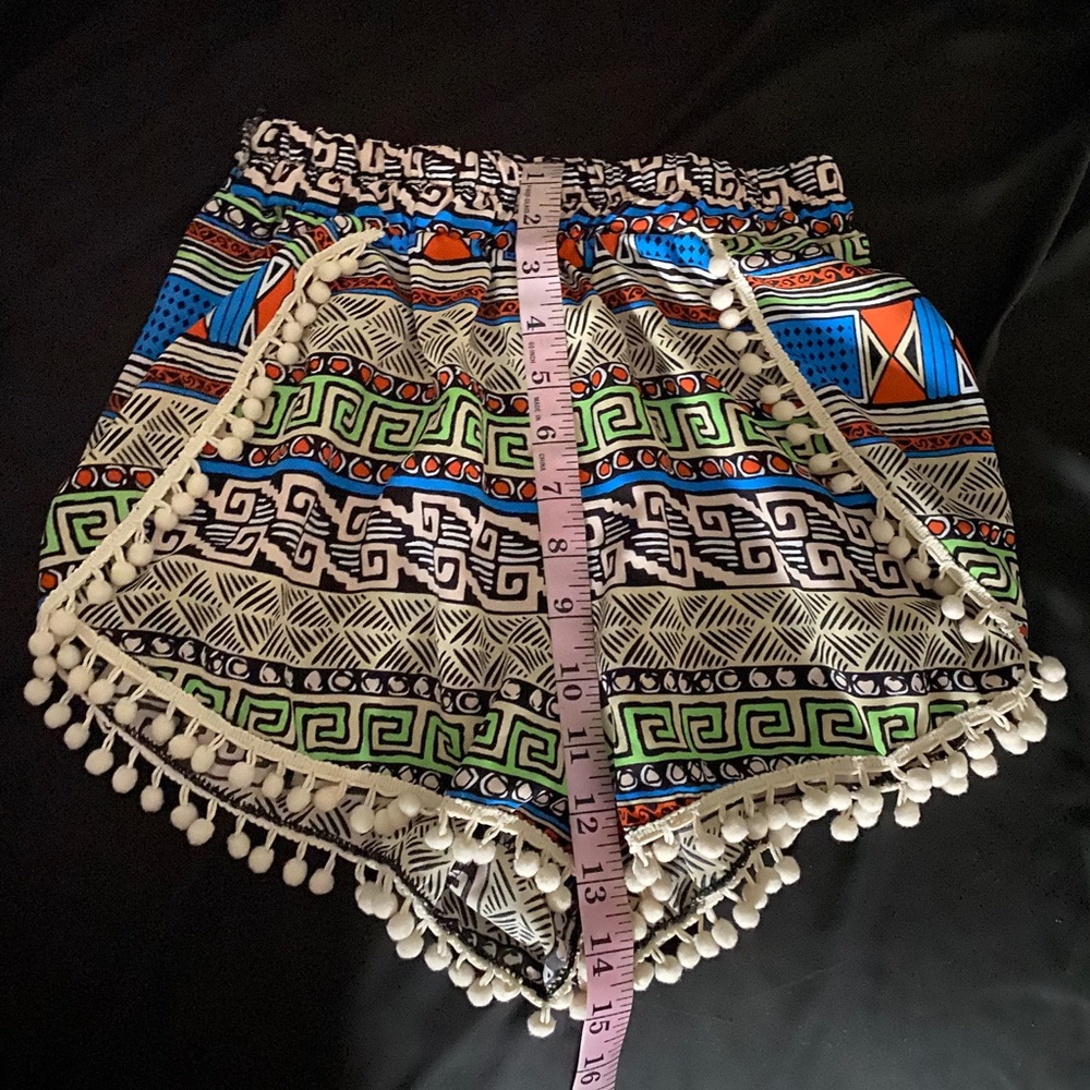 Tribal shorts with slits